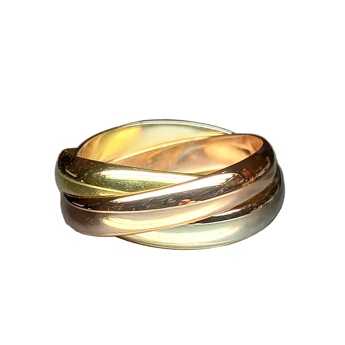 Bague Alliance en or blanc, or jaune et or rose Castafiore — free download