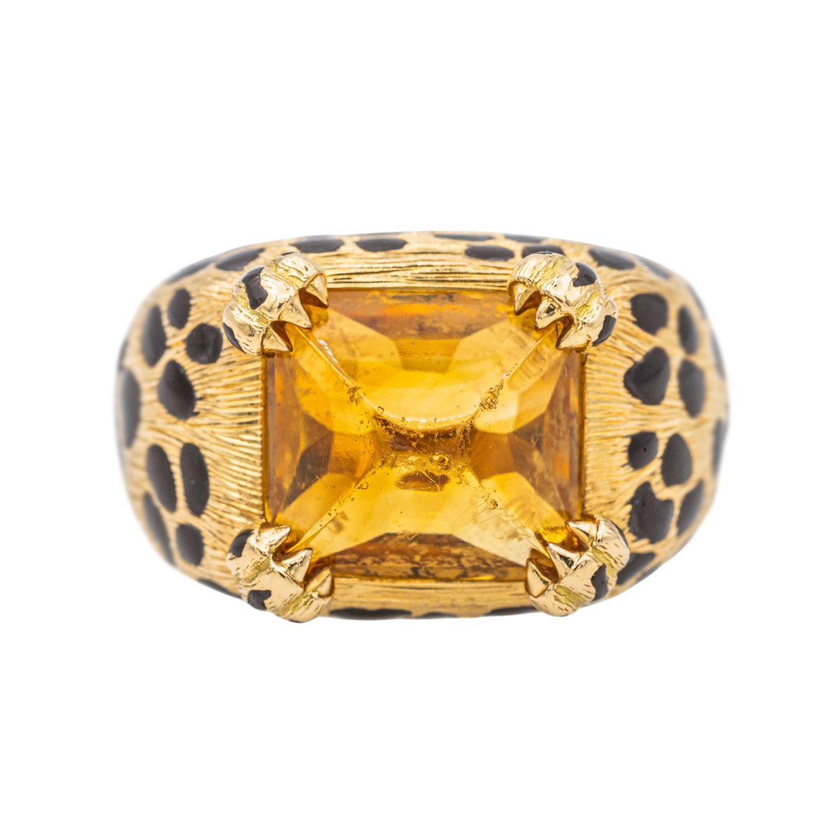 Mitza Dior ring in yellow gold with citrine – Castafiore