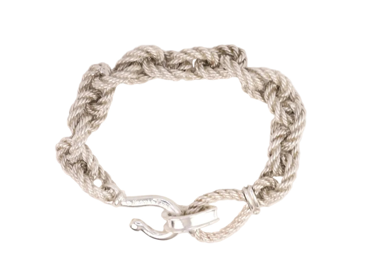 Vintage Hermès bracelet in silver by Gaëtan de Percin – Castafiore