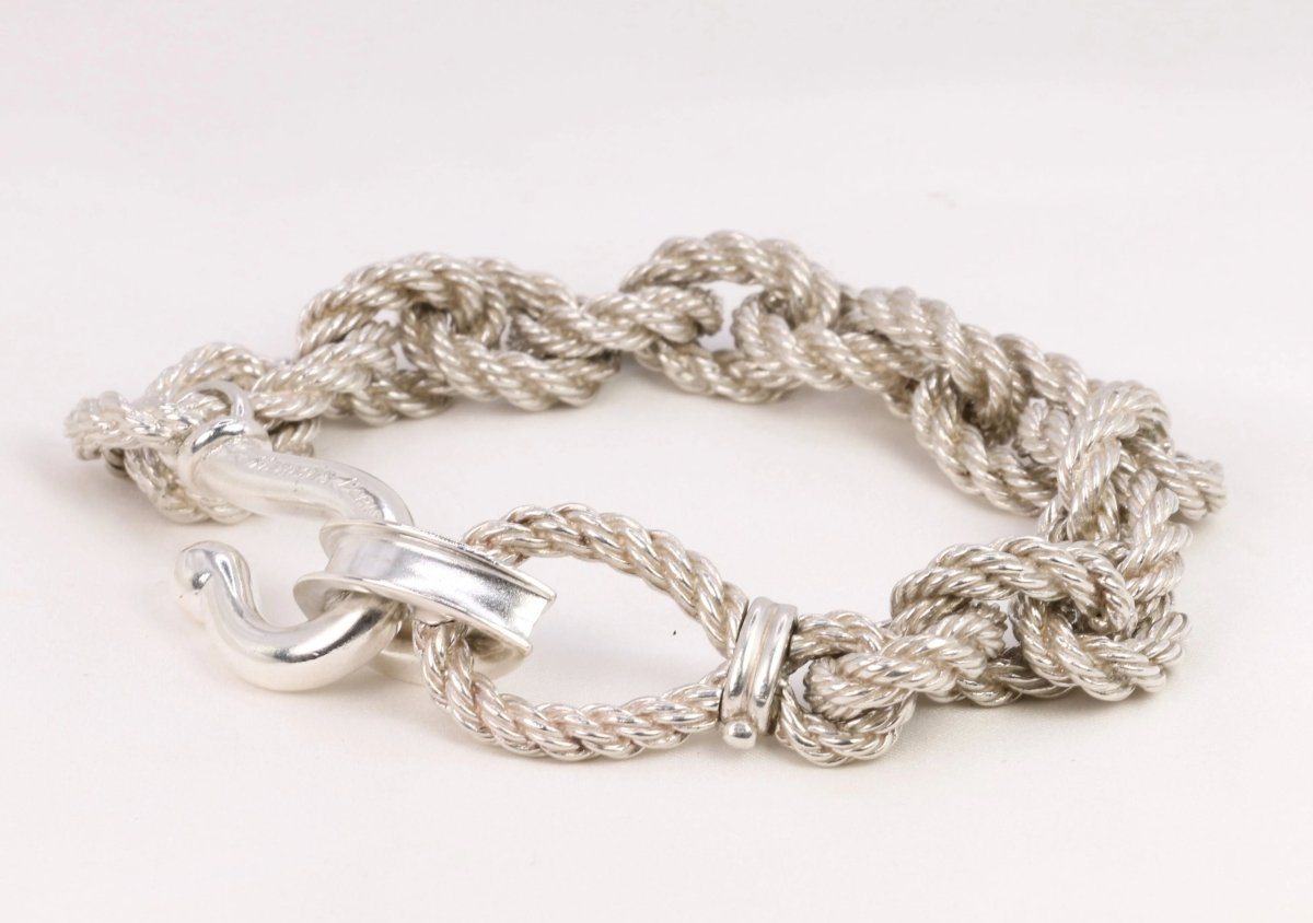 Vintage Hermès bracelet in silver by Gaëtan de Percin – Castafiore