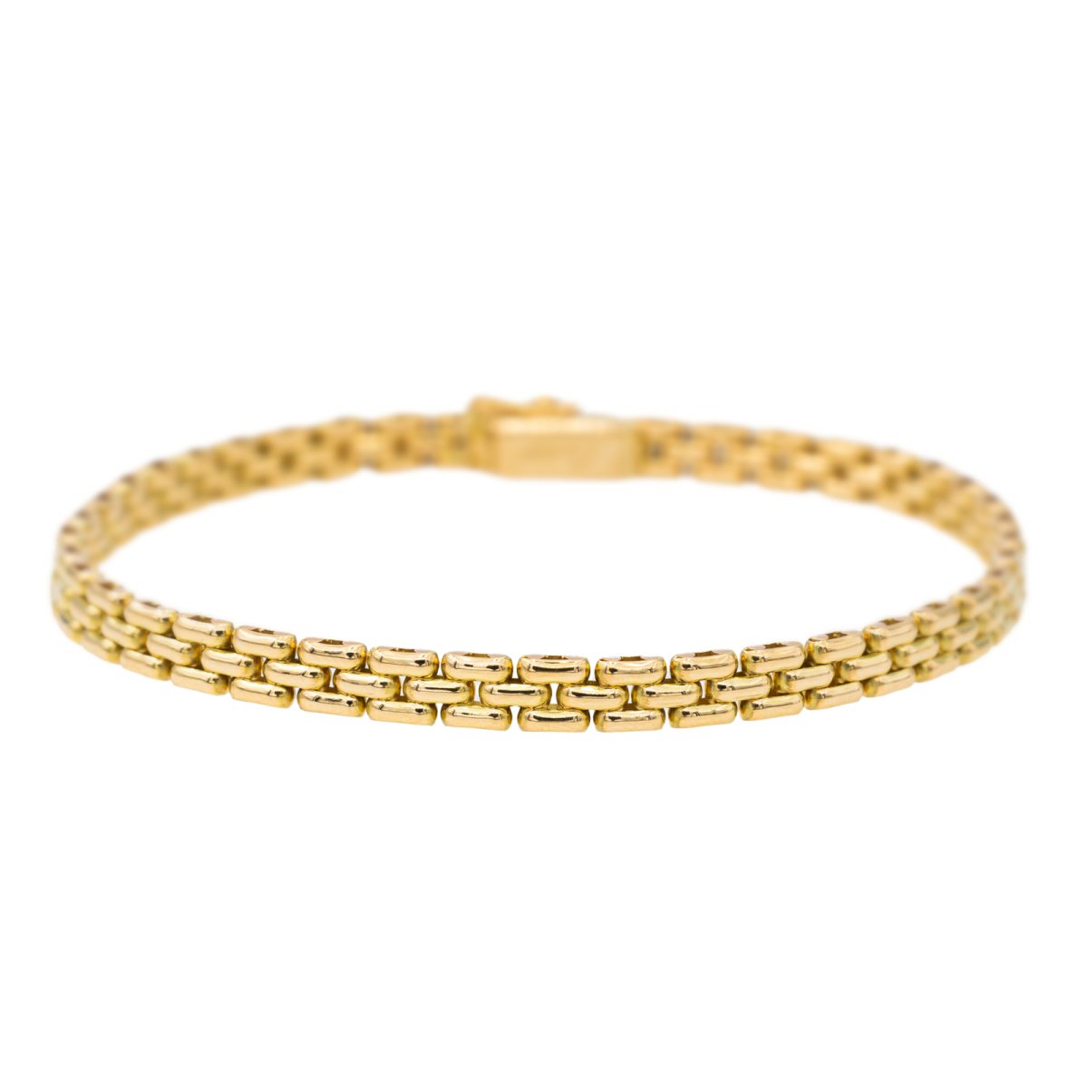 CARTIER panther mesh bracelet in yellow gold – Castafiore