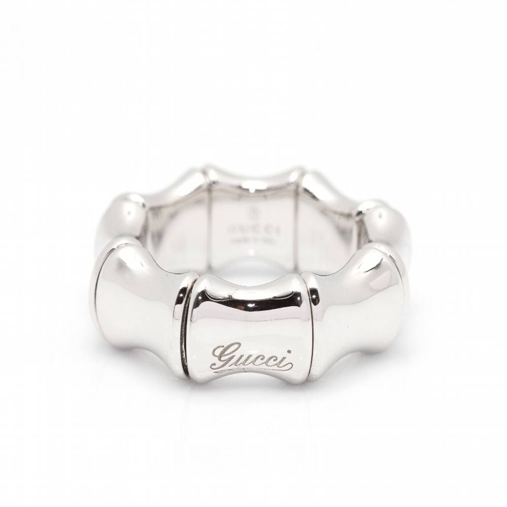 Anillo GUCCI BAMBOO SPRING Oro Blanco – Castafiore