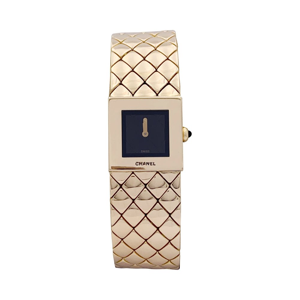 MINT CHANEL Matelassé 18k Yellow Gold Watch Stunning Chanel Matelasse 18K Yellow Gold Lady main image 4