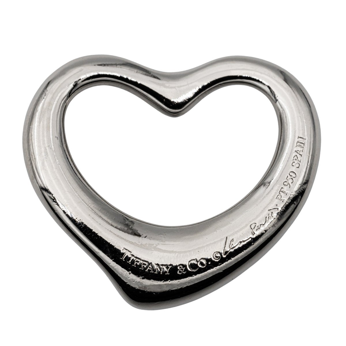 TIFFANY & CO Open Heart pendant in platinum and diamonds – Castafiore