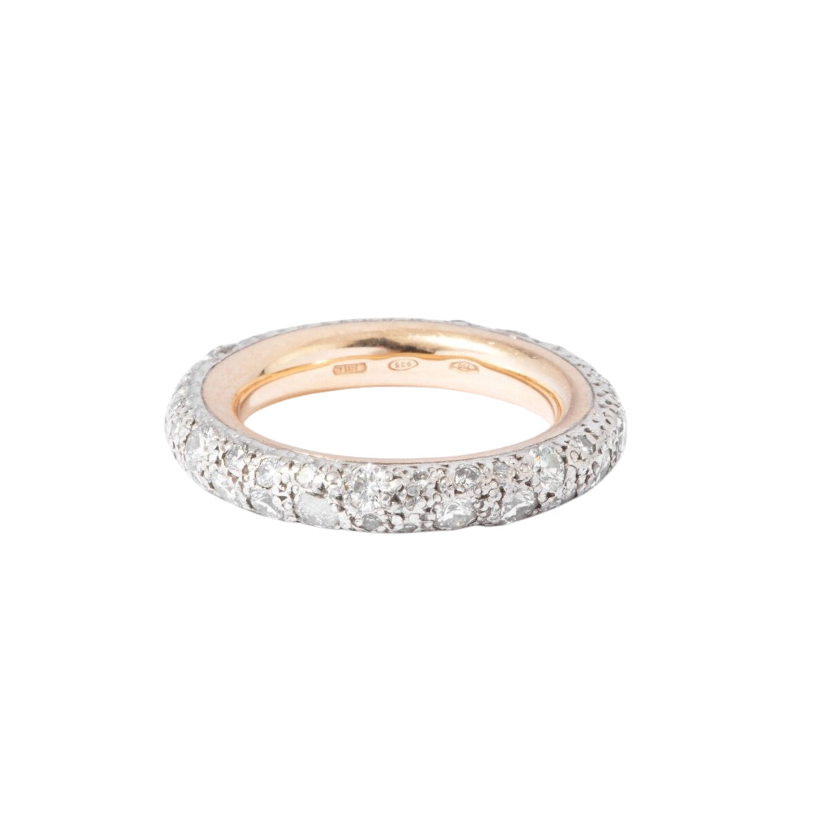 Wedding ring in white gold and diamond from the Pomellato Tango collection