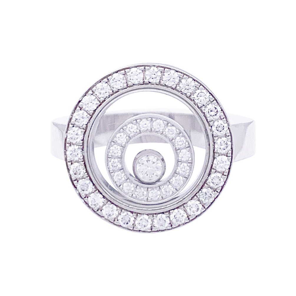 CHOPARD “Happy Spirit” ring in white gold and diamonds – Castafiore