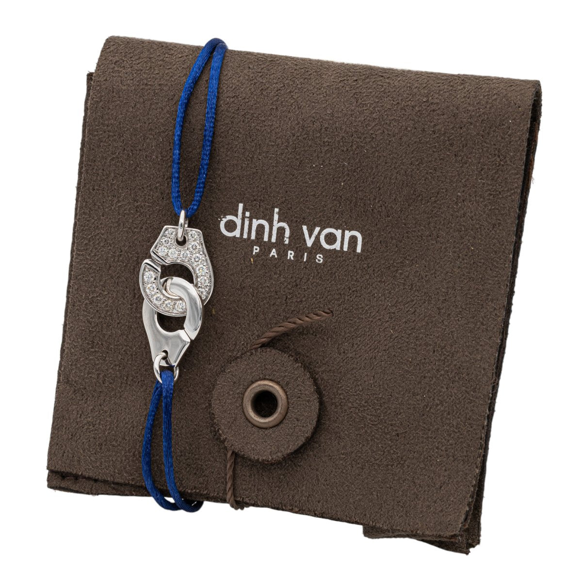 Dinh Van Bracelet Cordon Menottes Or blanc Diamant - Castafiore