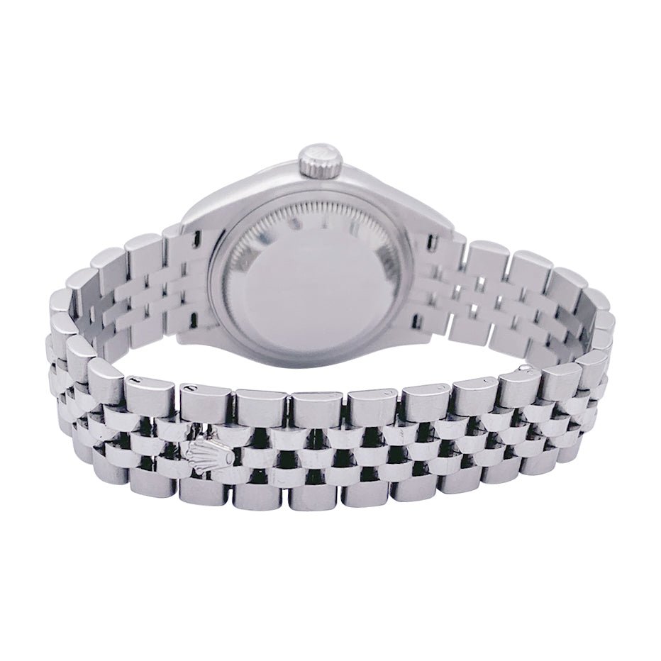 Montre Rolex "Datejust", acier, or blanc et diamants. - Castafiore