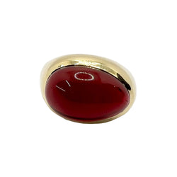 POMELLATO Dome Ring in yellow gold and garnet