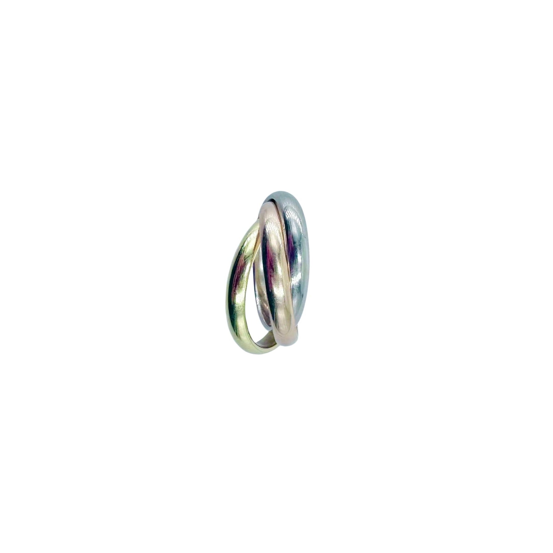 CARTIER "Trinity" Ring in white gold, yellow gold, and rose gold