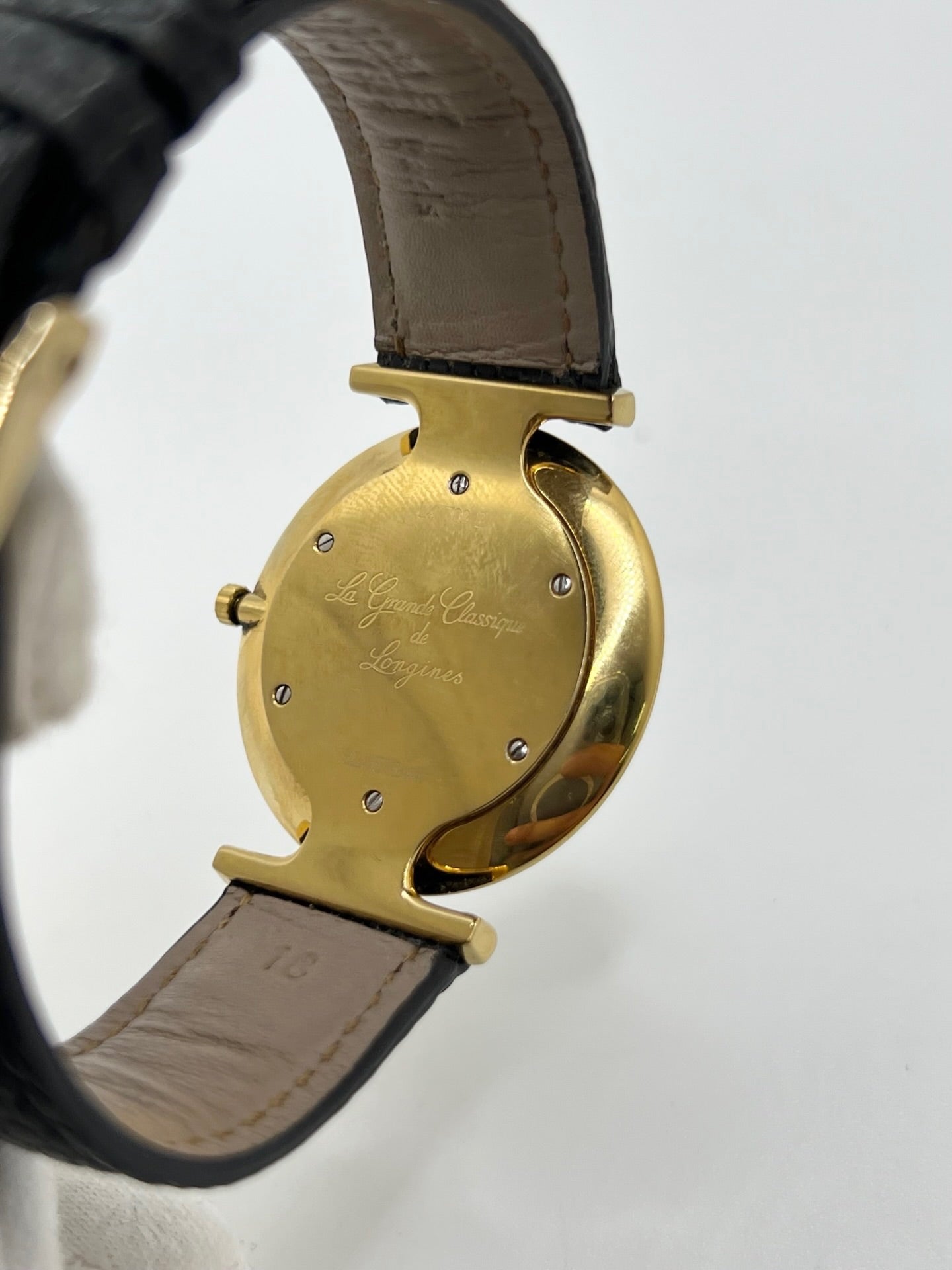 LONGINES "La Grande Classique" Watch, Gold-plated, Stainless Steel, and Leather