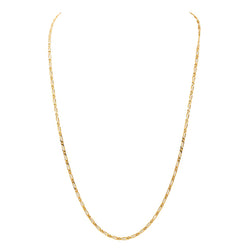 Yellow Gold Figaro Chain Necklace