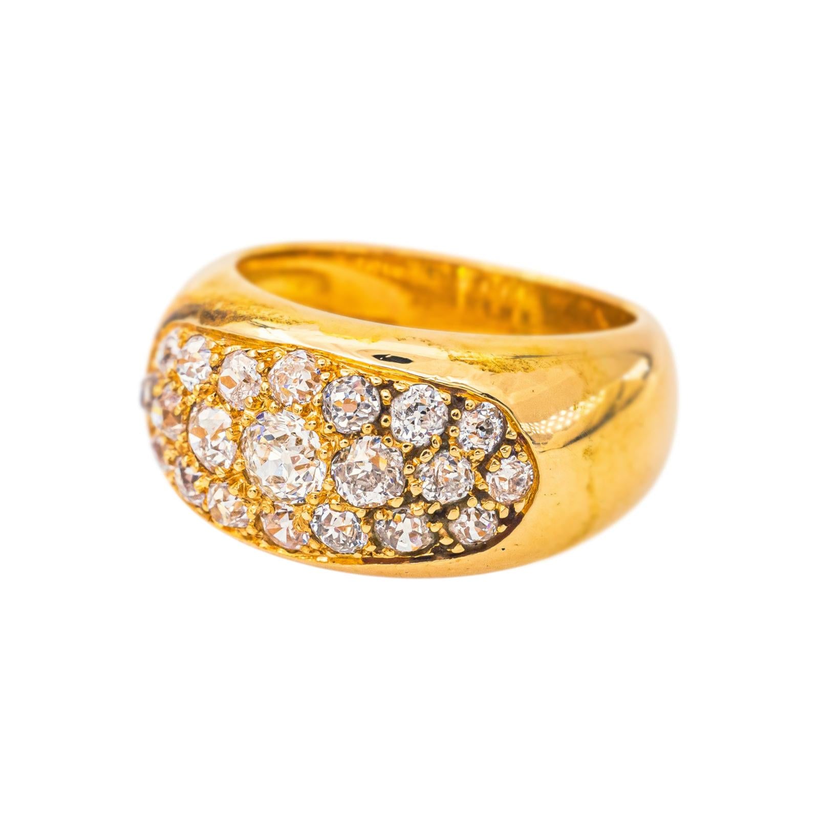 Bague Jonc Or jaune Diamant