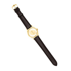 Montre OMEGA "Constellation" en or jaune et cuir