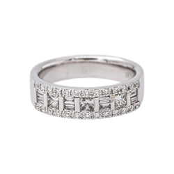 White Gold Diamond Band Ring