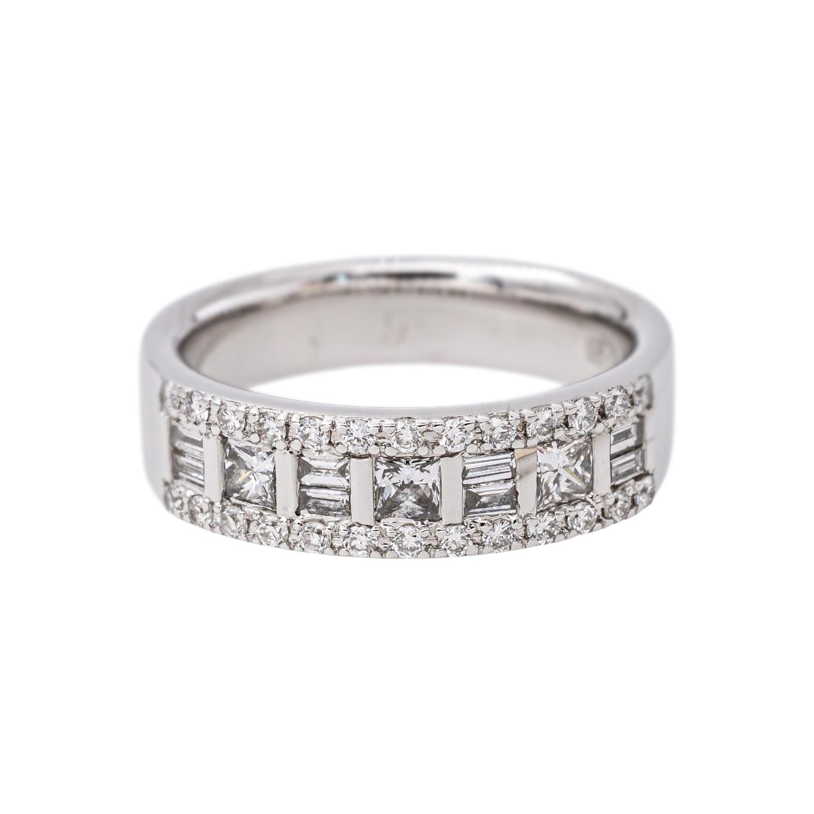White Gold Diamond Band Ring