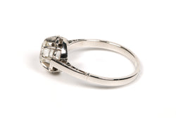 Bague Solitaire en or blanc et diamant