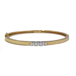 Bracelet Jonc en or jaune et diamants