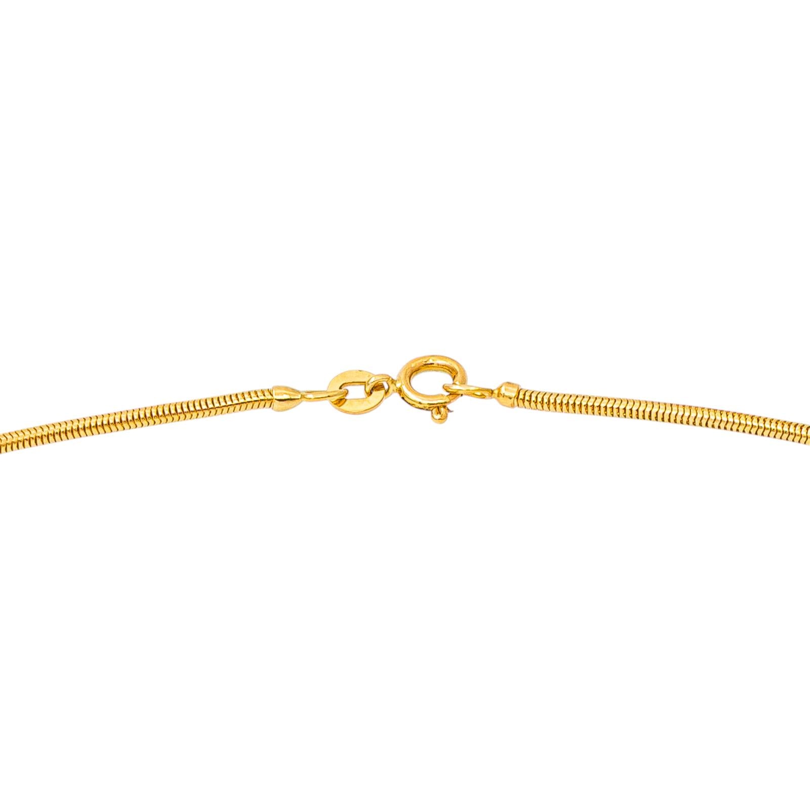 Collier Maille Serpent Or jaune