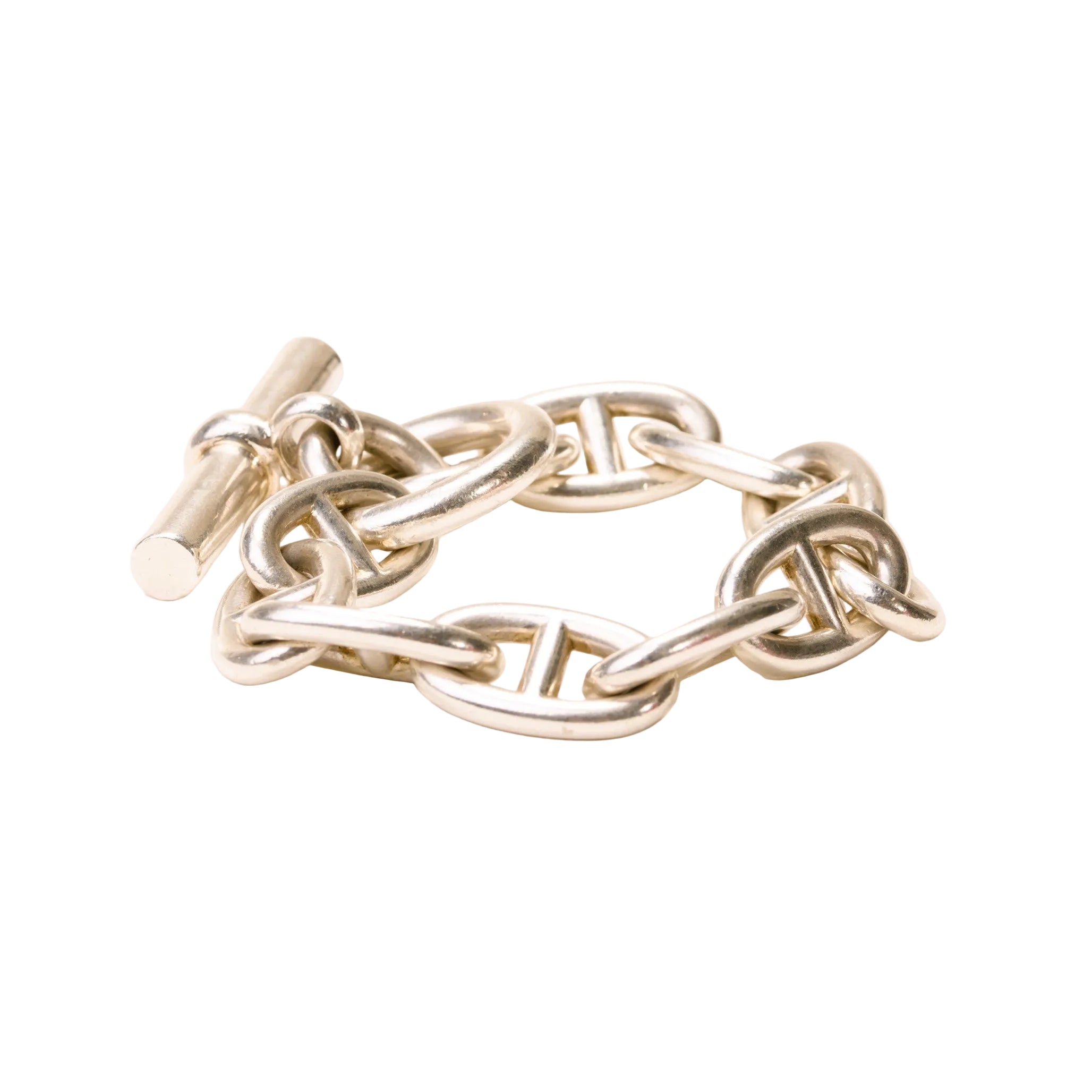 HERMÈS Link Bracelet "Chain d'Ancre" in Silver
