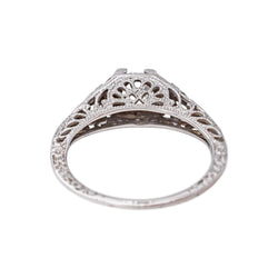 White Gold Solitaire Diamond Ring