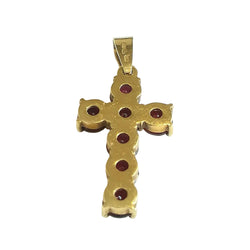 Yellow Gold and Garnet Pendant
