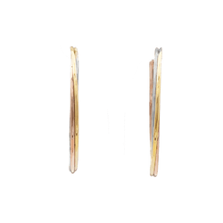 Earrings Cartier, "Trinity", three golds. Large model.
