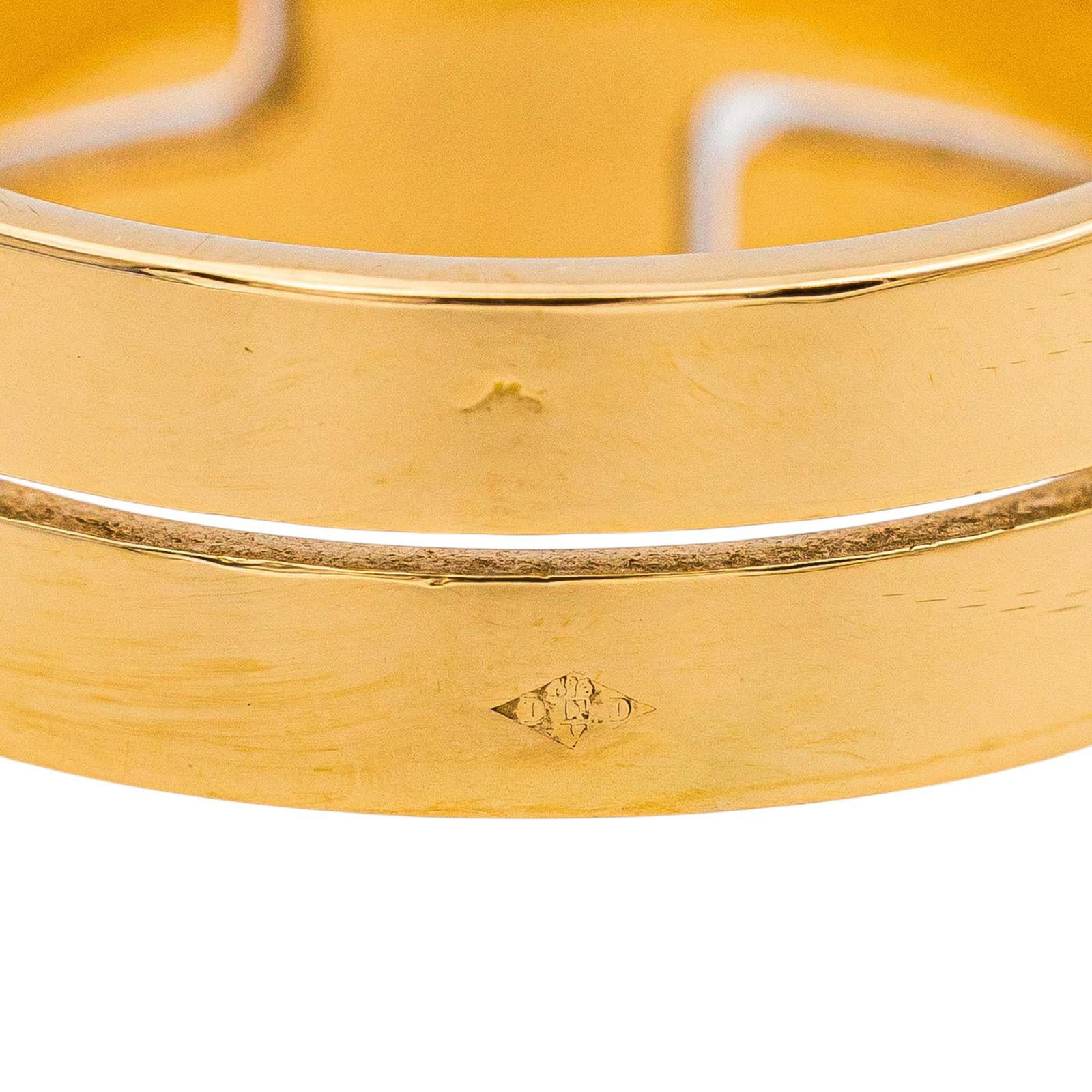 Dinh Van Seventies Bangle Ring Yellow gold