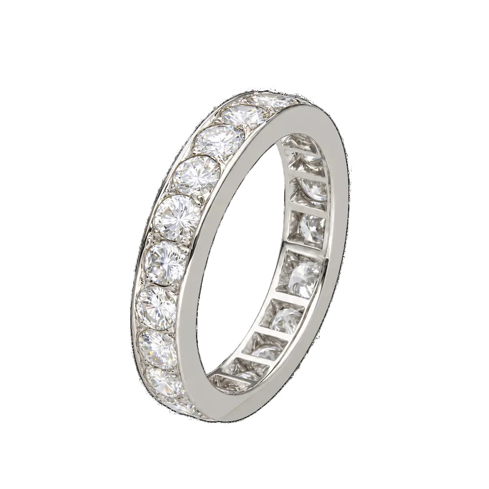 Bague Alliance en platine et diamants