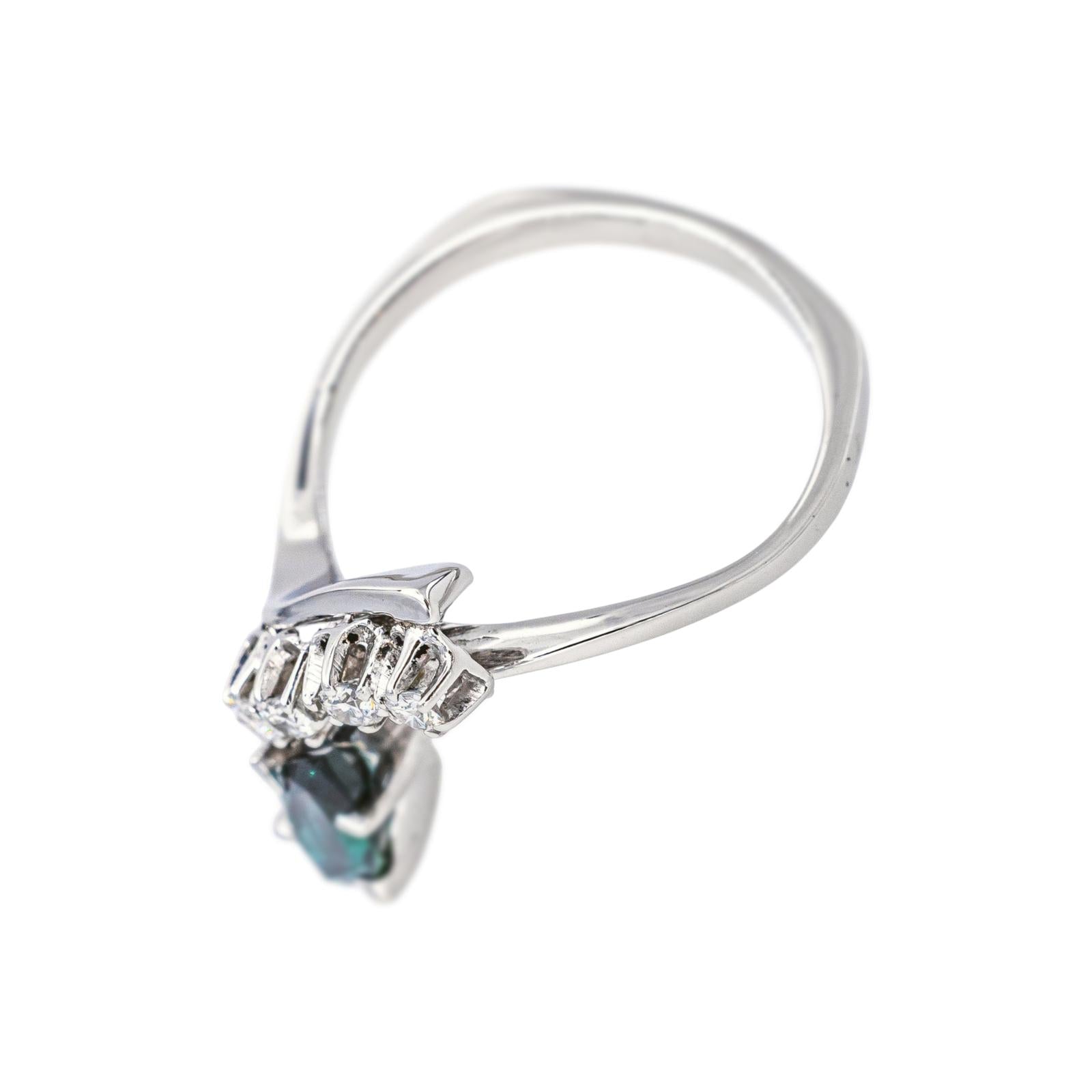 Bague Or blanc Saphir