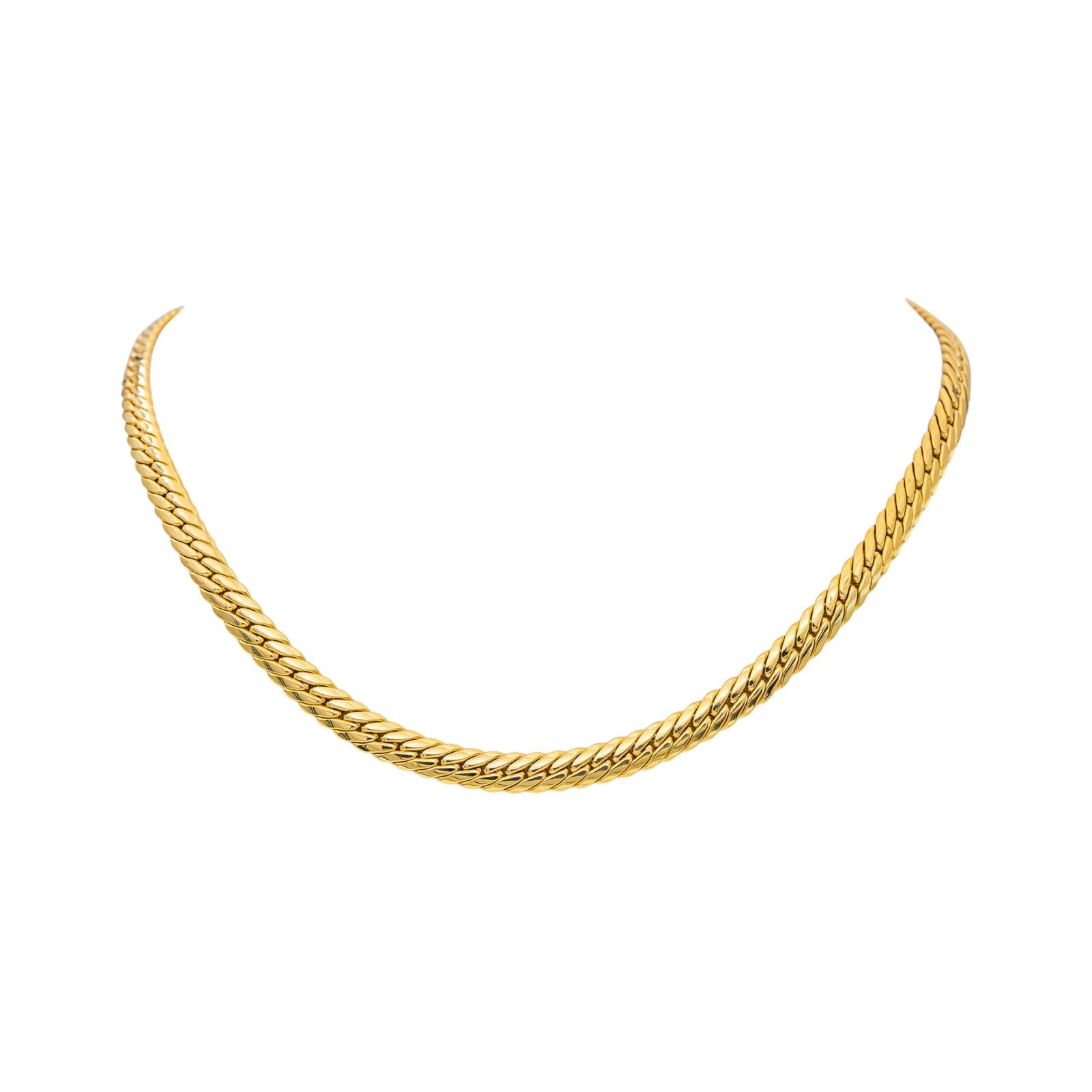 Collier Maille anglaise Or jaune