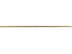 Yellow gold forçat-link chain