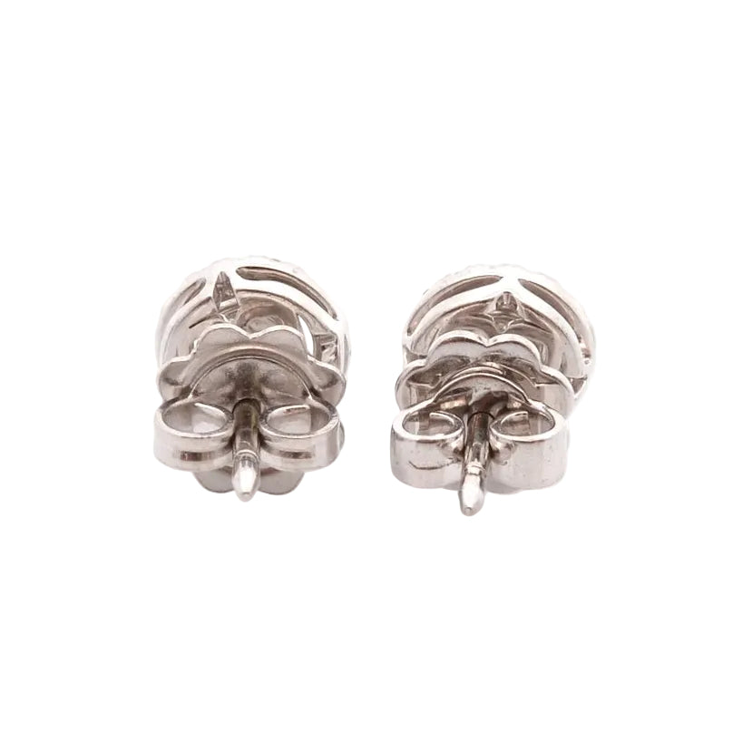 White Gold and Diamond Earrings