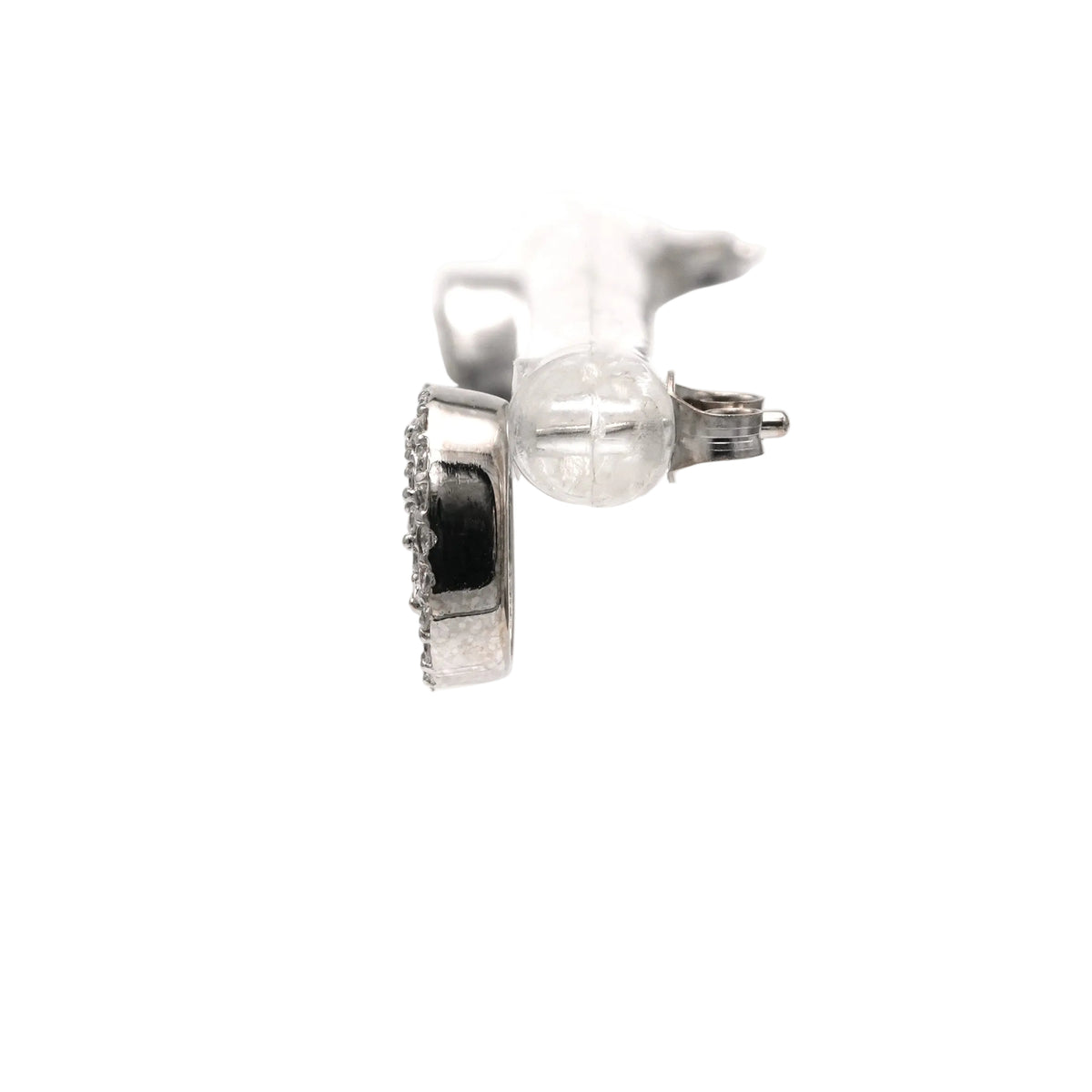 White Gold and Diamond Stud Earrings