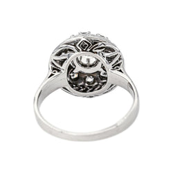 Bague Marguerite Or blanc Diamant