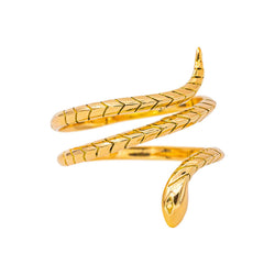 Yellow Gold Snake Ring