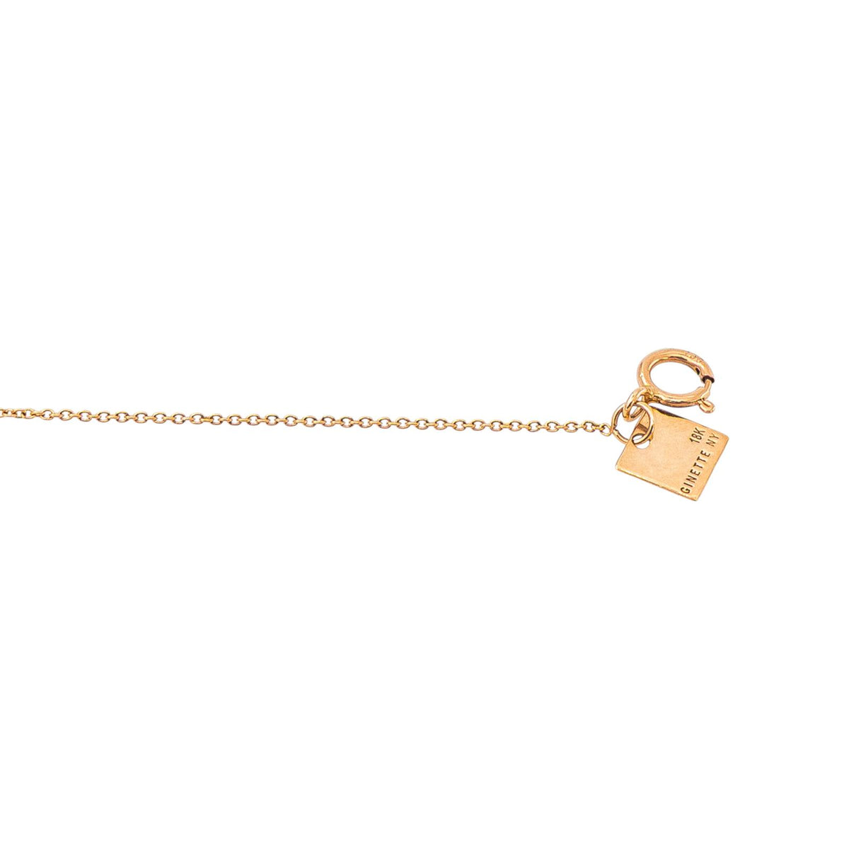Ginette NY Necklace 20 Rose gold Diamond