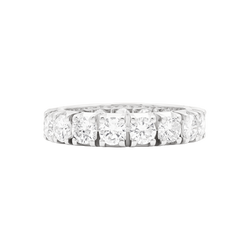 White Gold and Diamond Wedding Band
