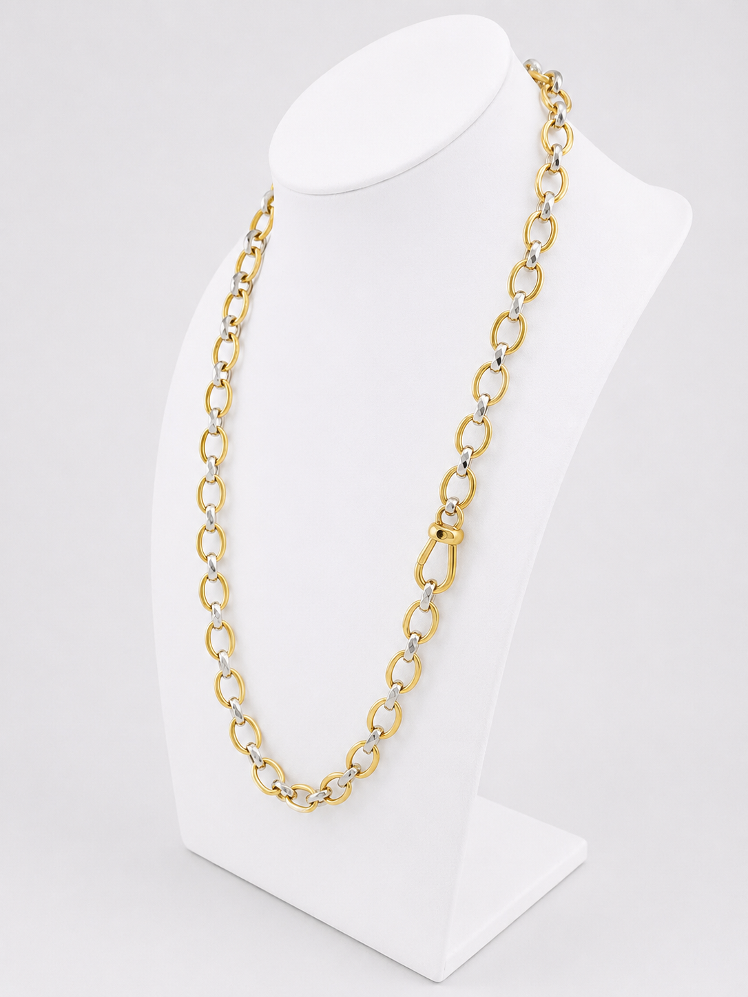 POMELLATO Chain Necklace in White gold and Yellow gold