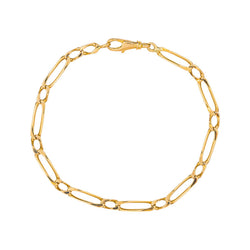 Bracelet Maille figaro  Or jaune