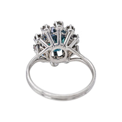 Bague Pompadour Or blanc Saphir