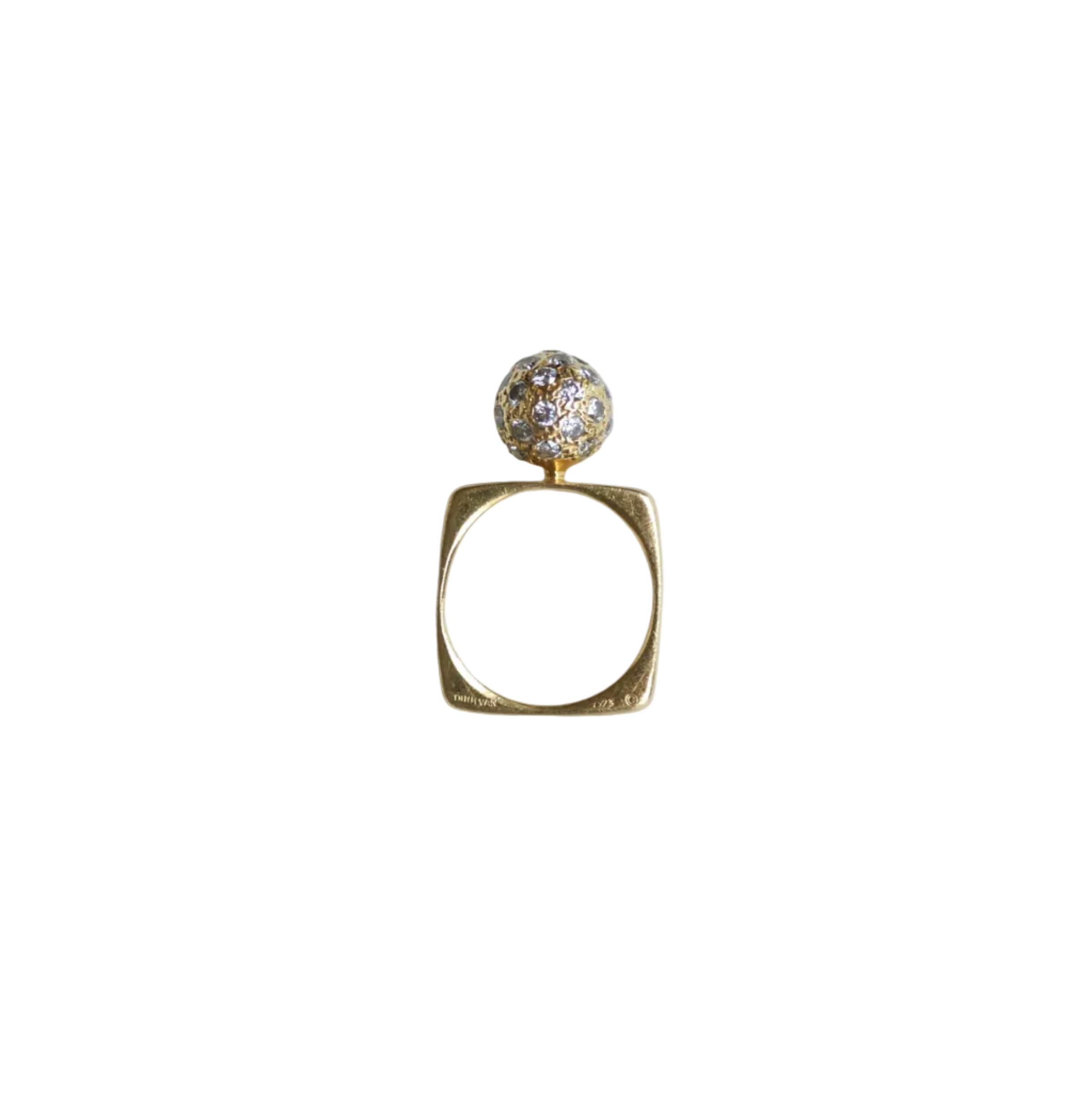 Ring DINH VAN in yellow gold and diamonds
