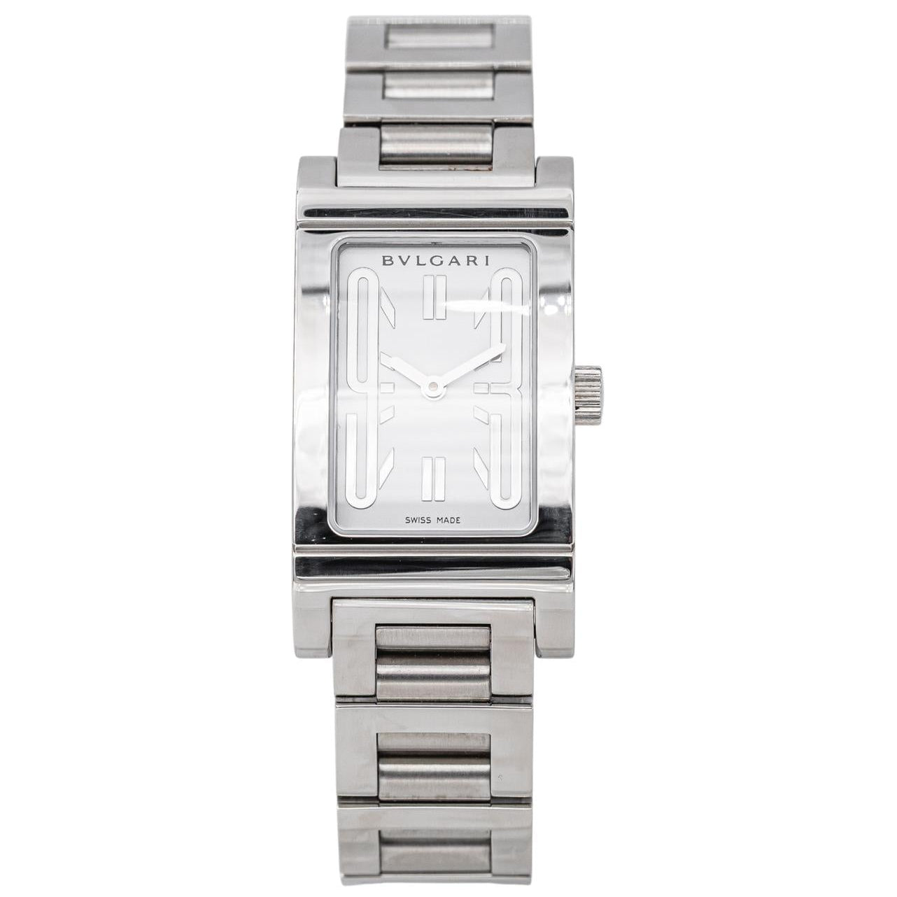 Montre BULGARI Rettangolo en acier