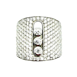 MESSIKA "Move Joaillerie Pave" Ring in white gold and diamonds