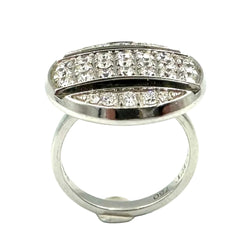 CHAUMET "Class One Croisière" Cocktail Ring in white gold and diamonds