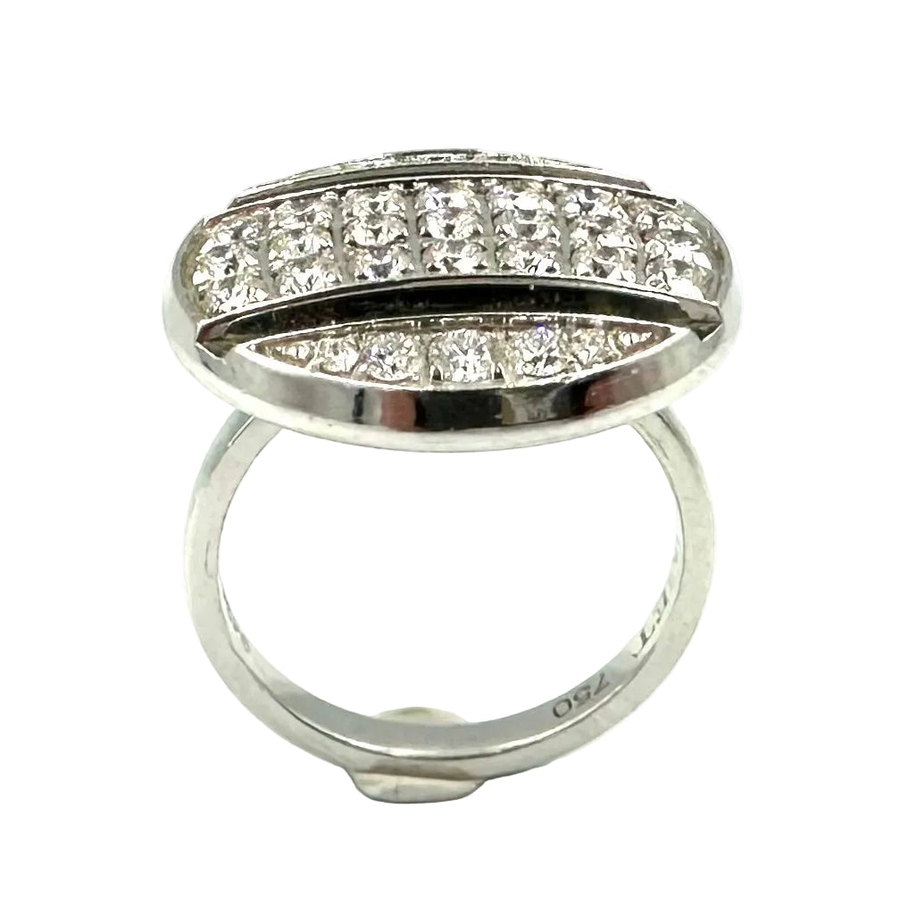 CHAUMET "Class One Croisière" Cocktail Ring in white gold and diamonds