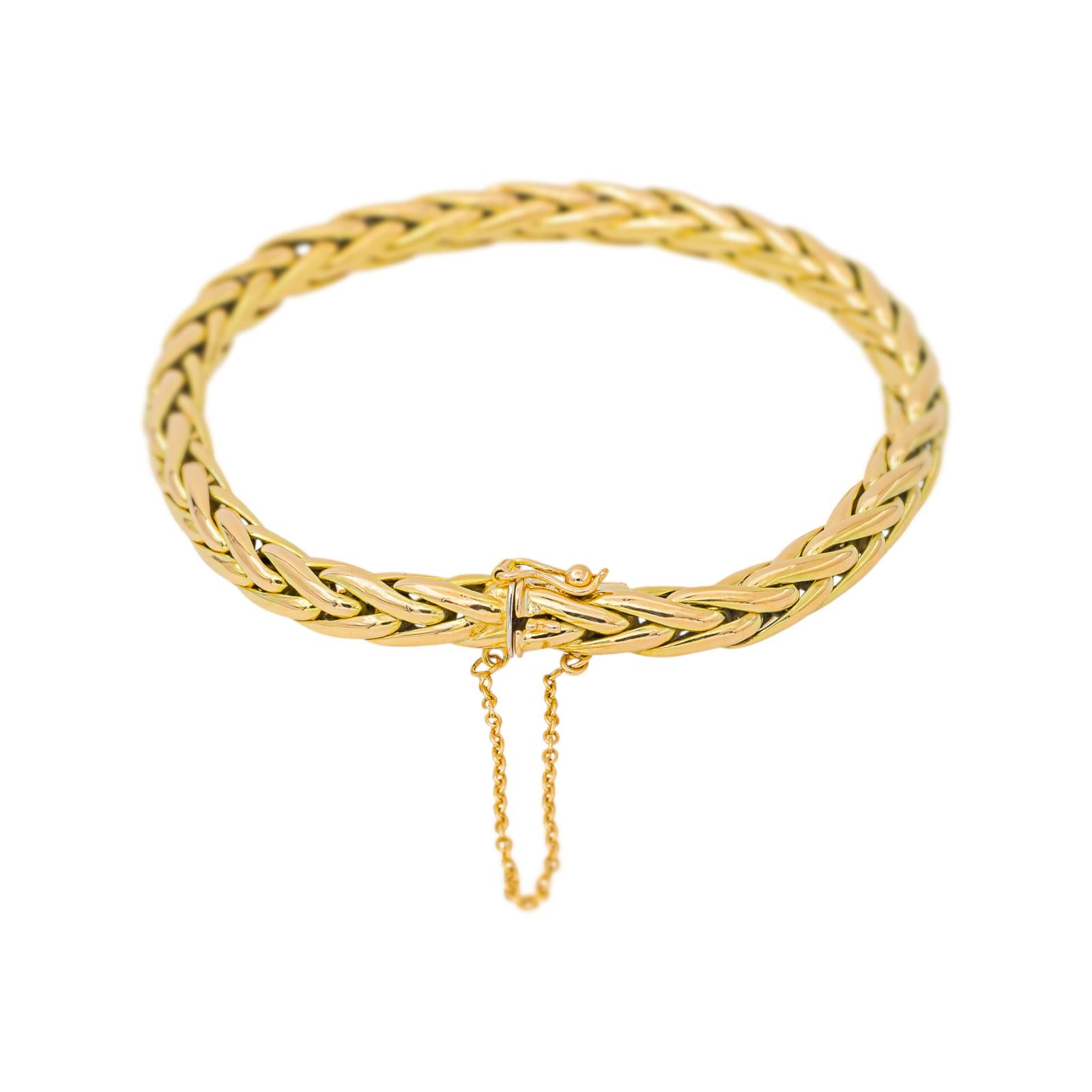 Bracelet Maille palmier Or jaune