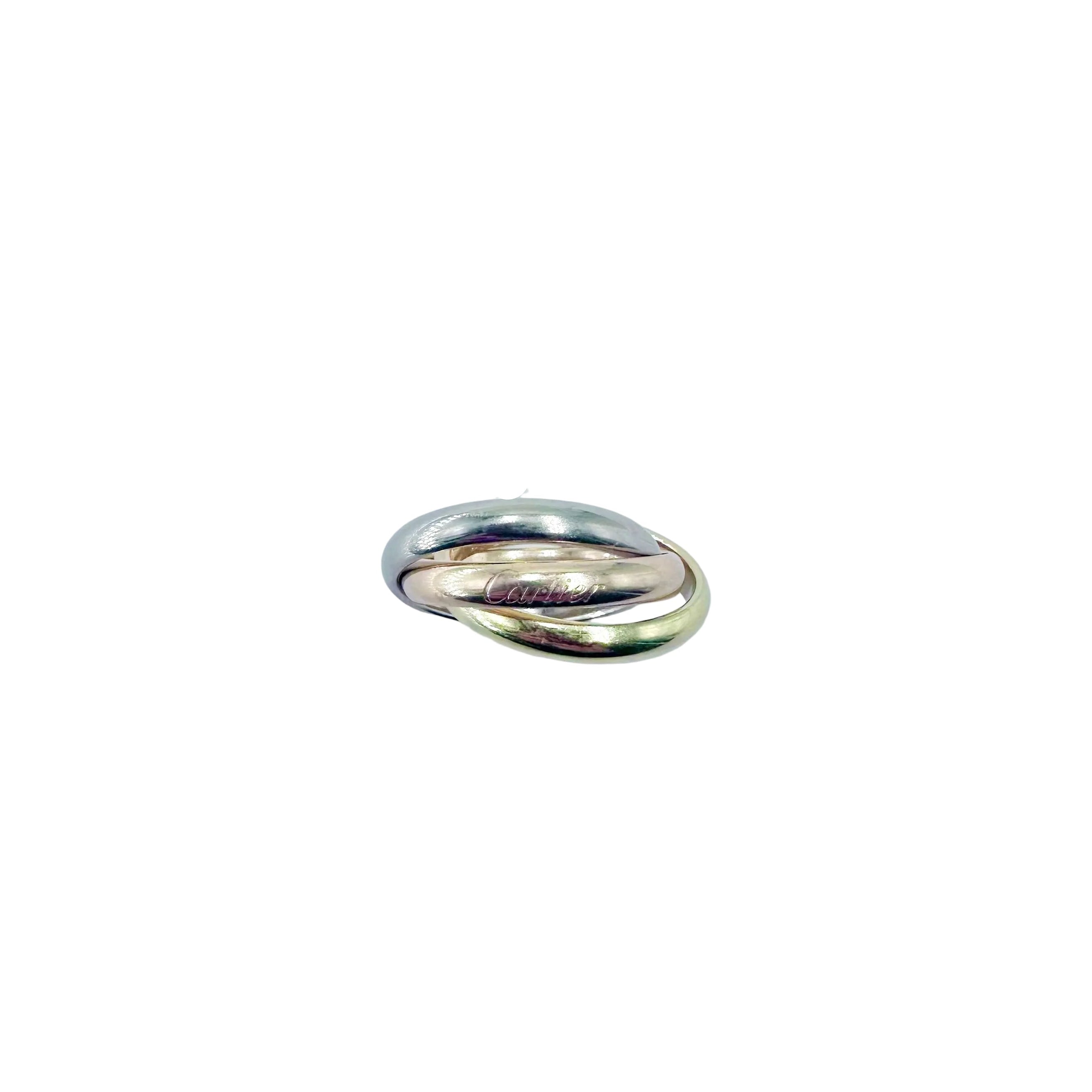 CARTIER "Trinity" Ring in white gold, yellow gold, and rose gold