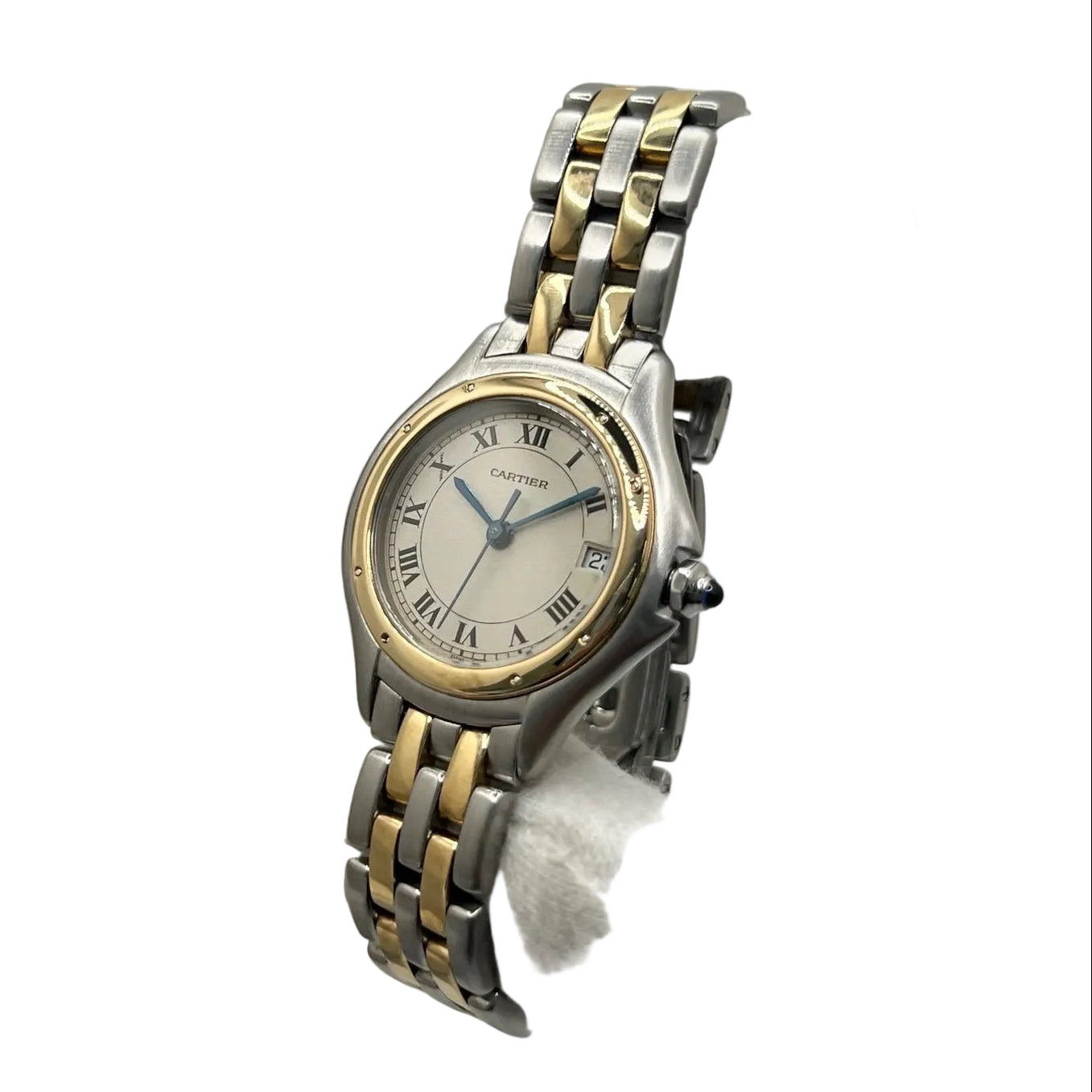 CARTIER "Cougar" Watch in Yellow Gold and Stainless Steel