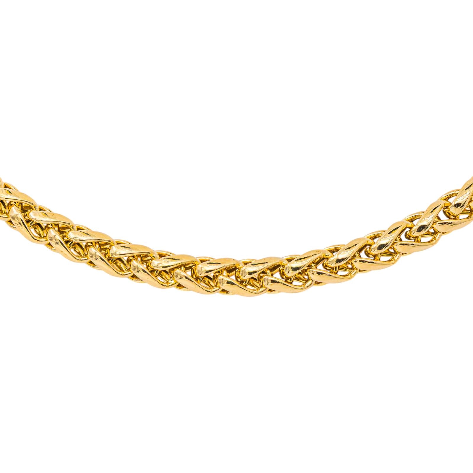 Yellow gold necklace